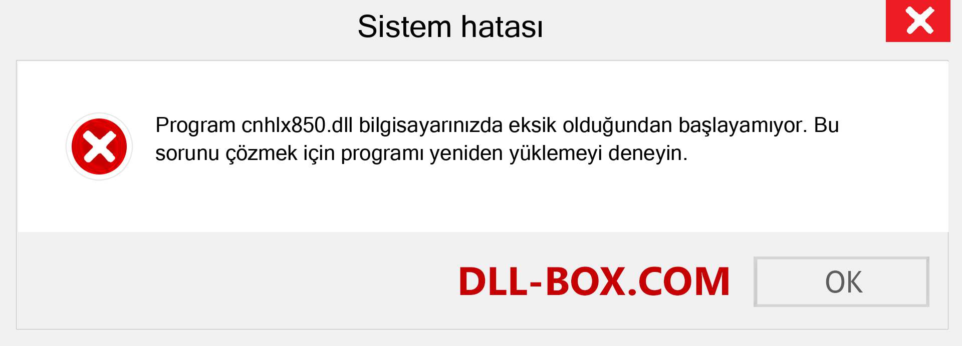 cnhlx850.dll dosyası eksik mi? Windows 7, 8, 10 için İndirin - Windows'ta cnhlx850 dll Eksik Hatasını Düzeltin, fotoğraflar, resimler